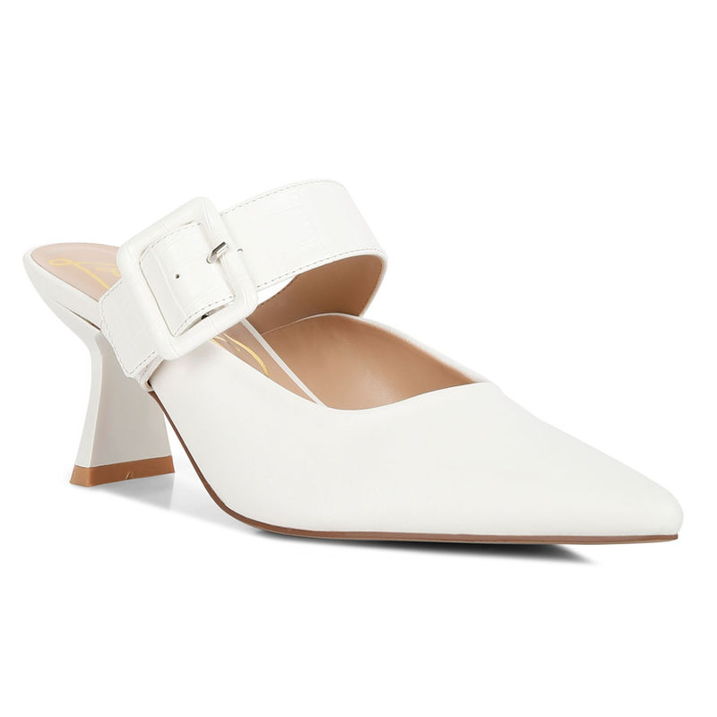 London Rag Solid White Heels (EURO 39)