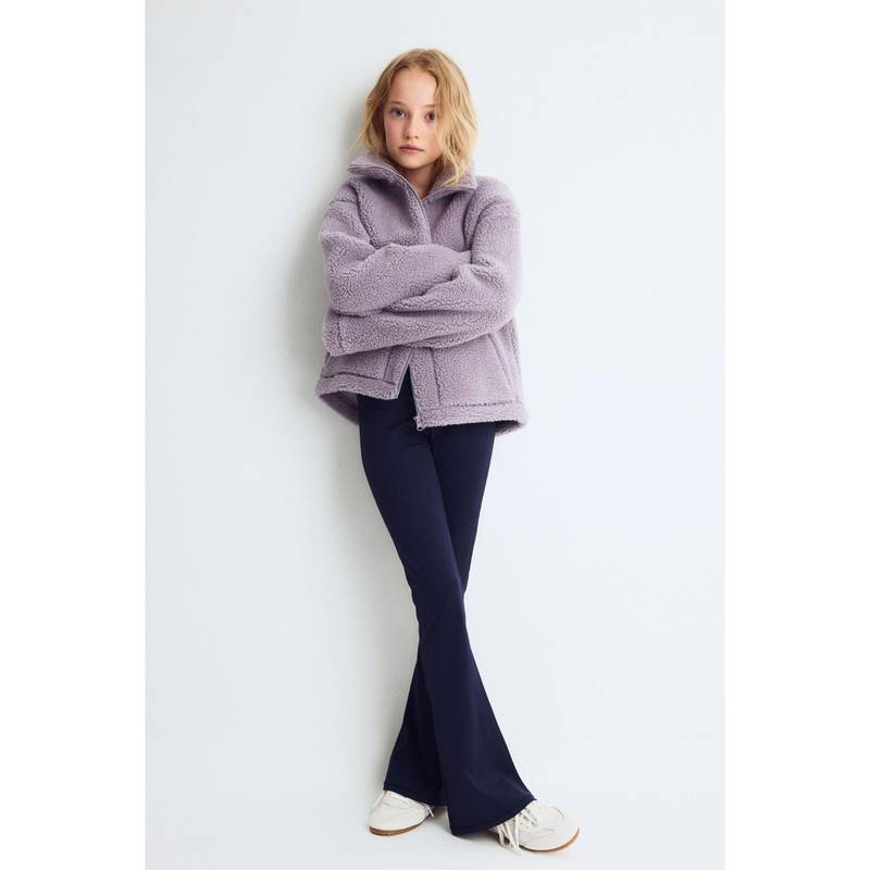 H&M Girls Purple Warming Teddy Sports Jacket (9-10 Years)