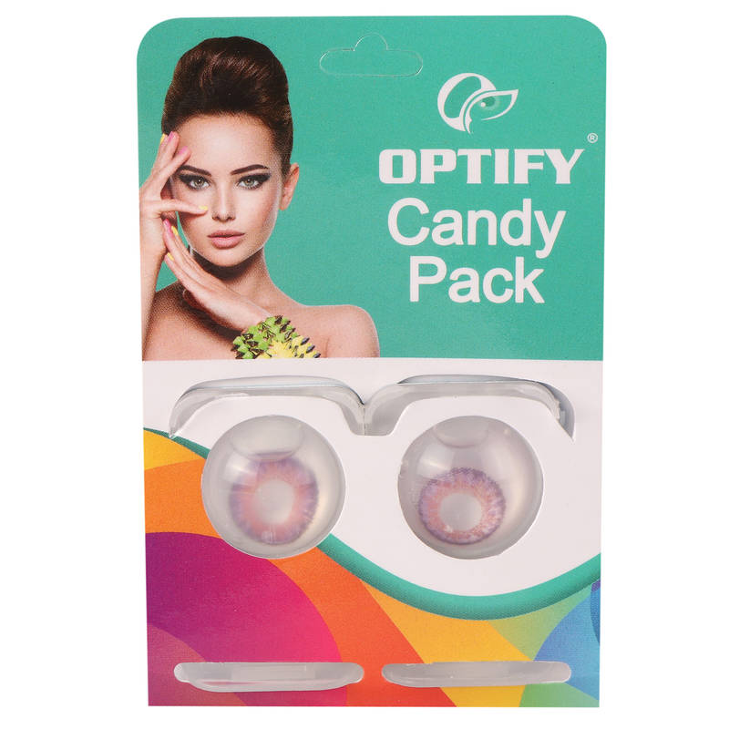 Buy Optify Candy Pack Colored Contact Lenses Zero Power - Voilet Online