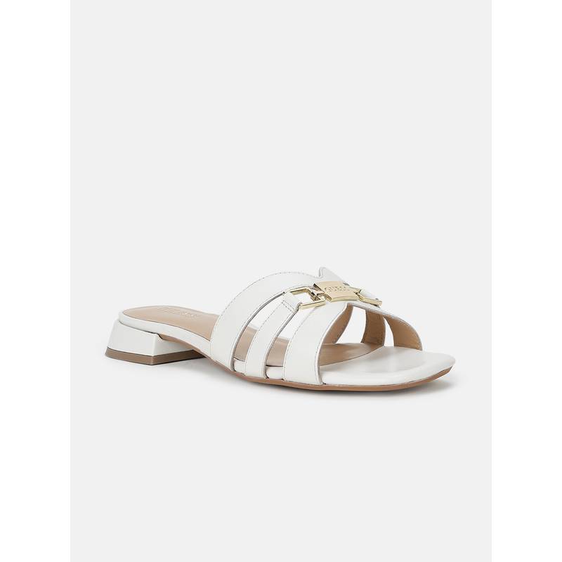 Guess Women White Block Heels (UK 4)