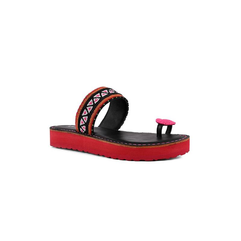 Vanilla Moon Women Vee Sandals - Red (EURO 36)