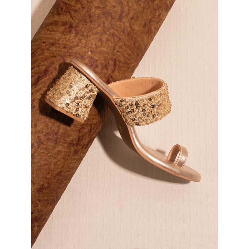 UrbanSway Sonaa Sandal Heels - Gold (EURO 36)