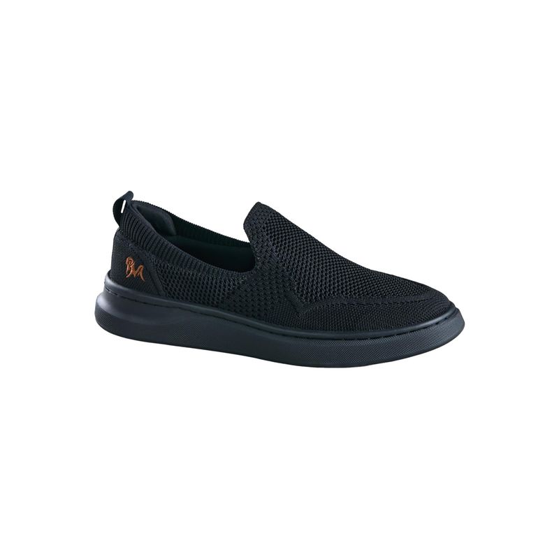 Neeman's Elevate Slip Ons Sneakers For Men - Black (UK 9)