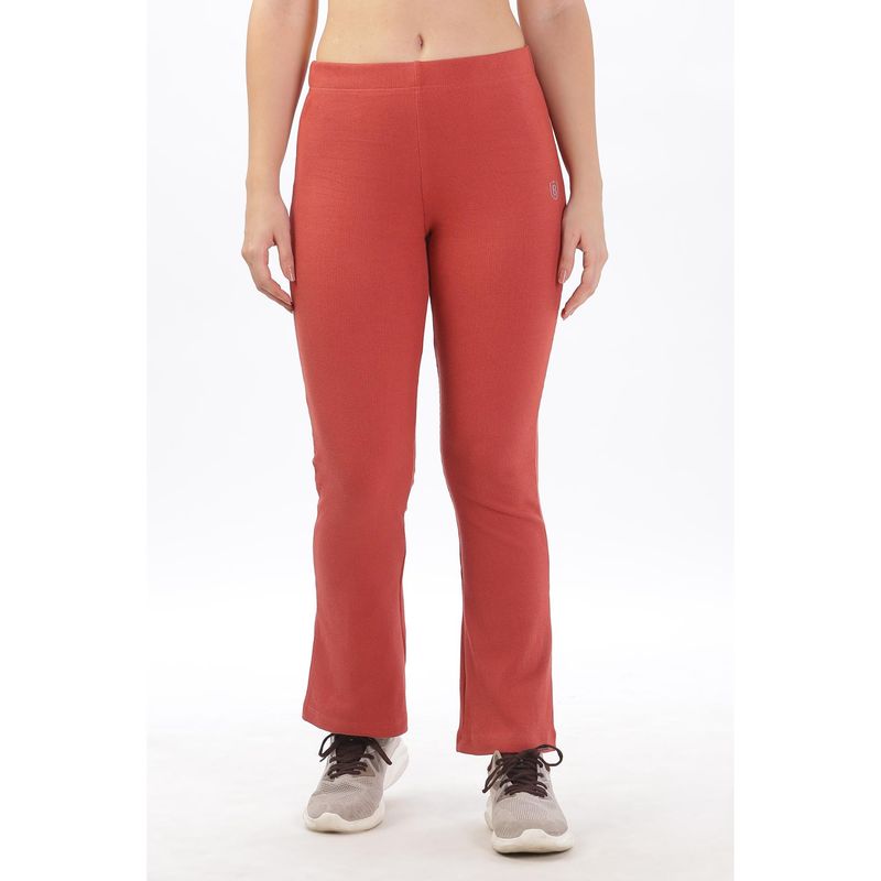 DOMIN8 Womens Slim Flare Band Stylist Track Pant (XS)