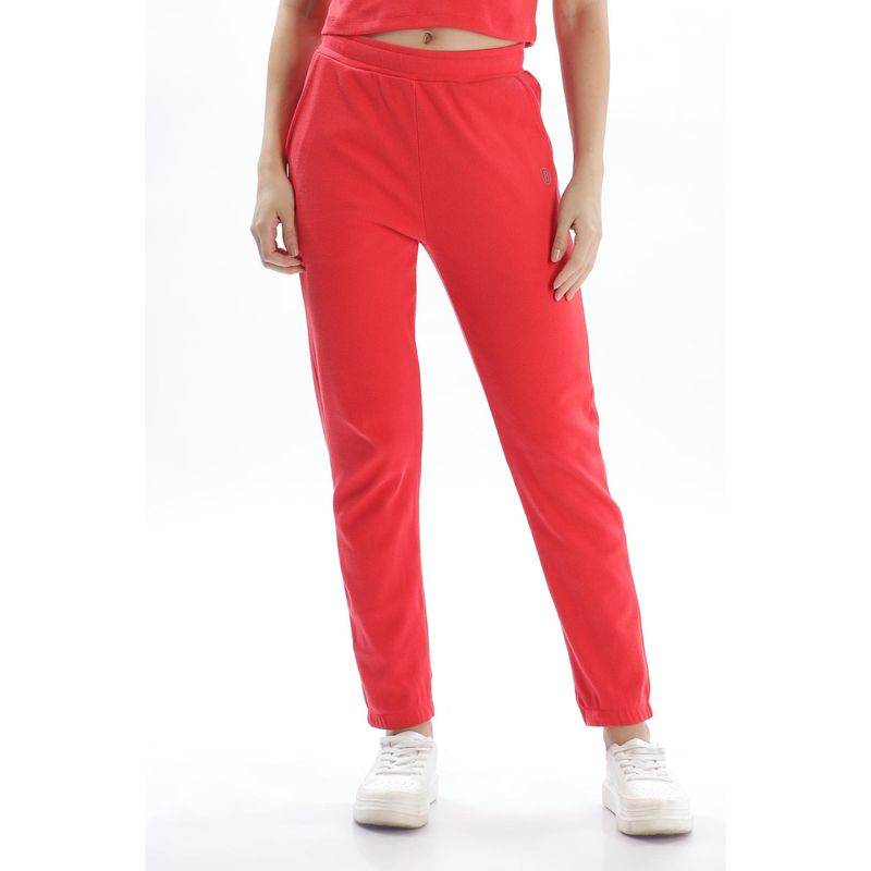 DOMIN8 Women Jogger Pant with Side Pockets and Drawstring (L)