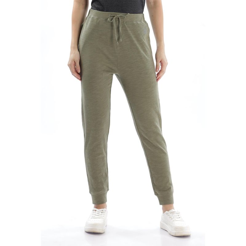DOMIN8 Womens Organic Cotton Jogger Pant with Side Pocket and Draw String (XS)
