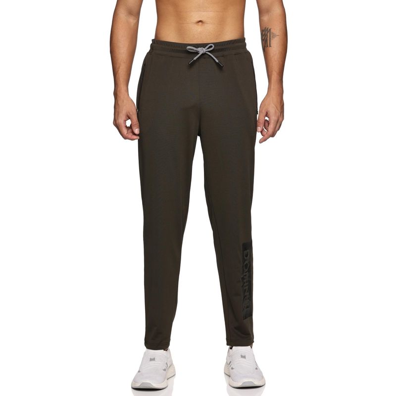 DOMIN8 Men Side Pocket with Zipper Closing and Outside Drawstring Trackpant (S)