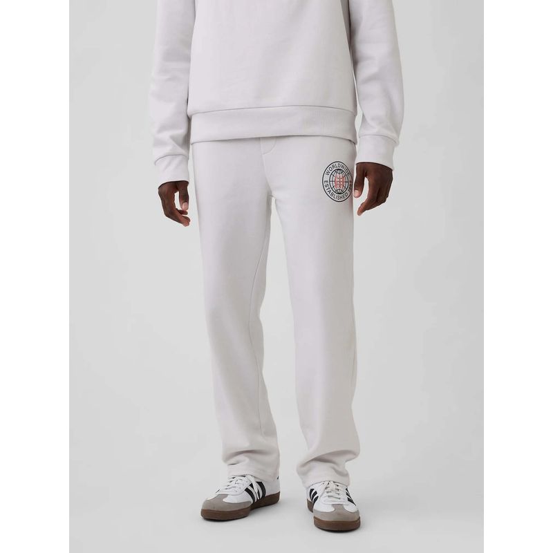 GAP Men White Mid Rise Track Pant (XS)