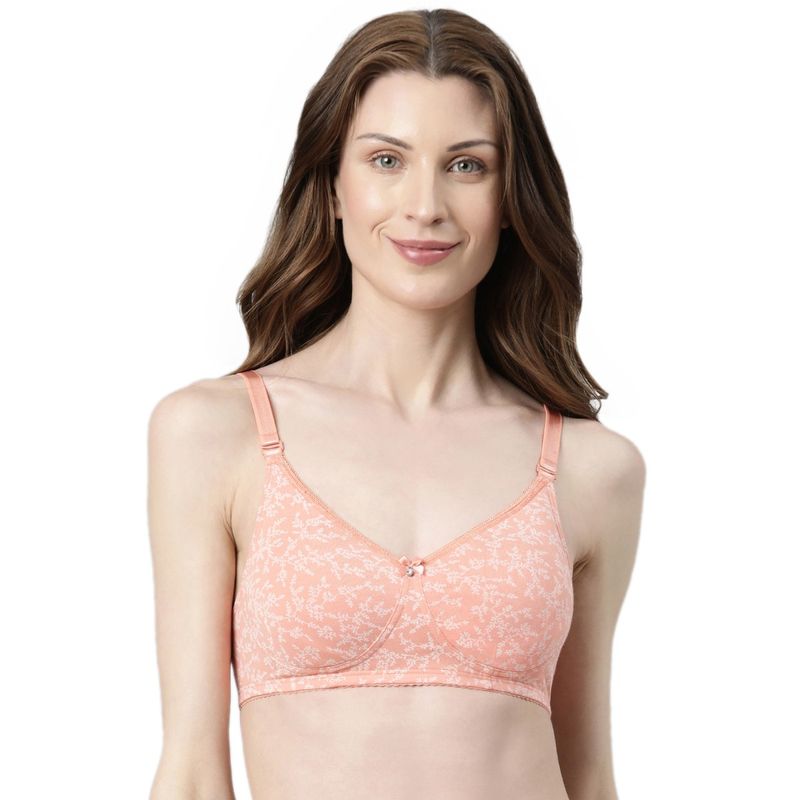 Enamor Comfort Shaper Cotton T-Shirt Bra High Coverage Non Padded and Wire Free (32C)