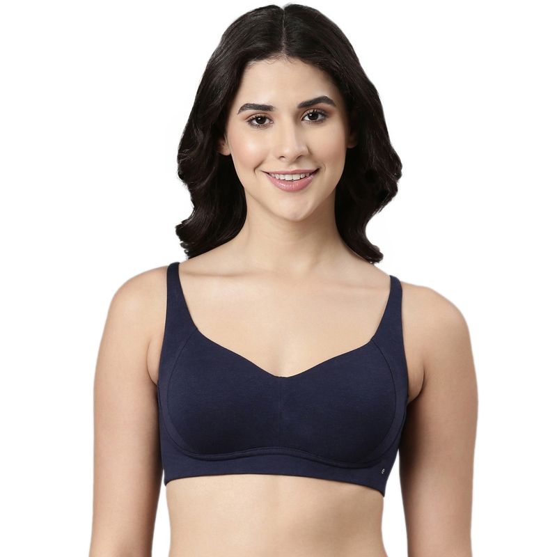 Enamor Bamboo Bliss Super Soft Absorbent Padded Wirefree High Coverage T-Shirt Bra A077 (36B)