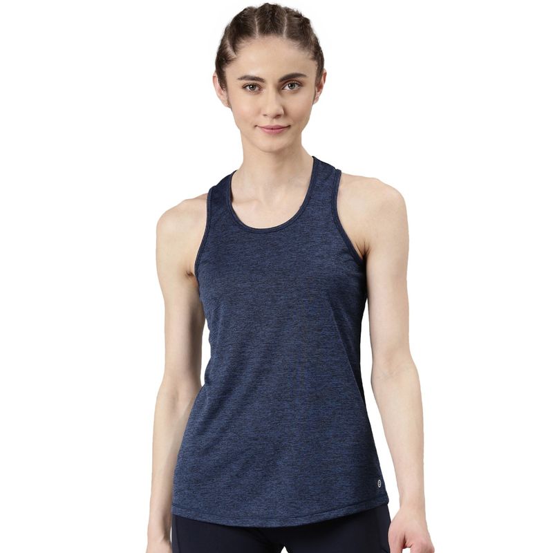Enamor Womens Athleisure Basic Workout Dry Fit Activewear Tank (L)