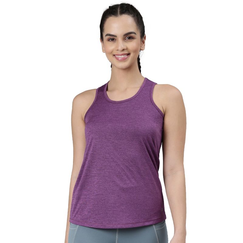 Enamor Womens Athleisure Basic Workout Dry Fit Activewear Tank (M)