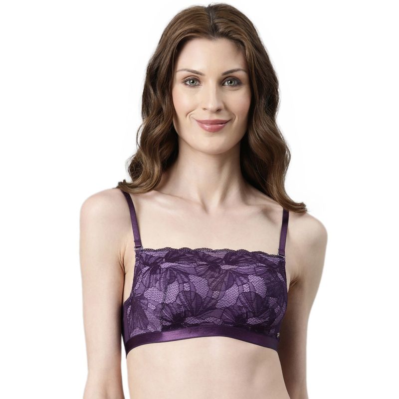 Enamor Lace Cami Push Up Bra Full Coverage Padded and Wired (36B)