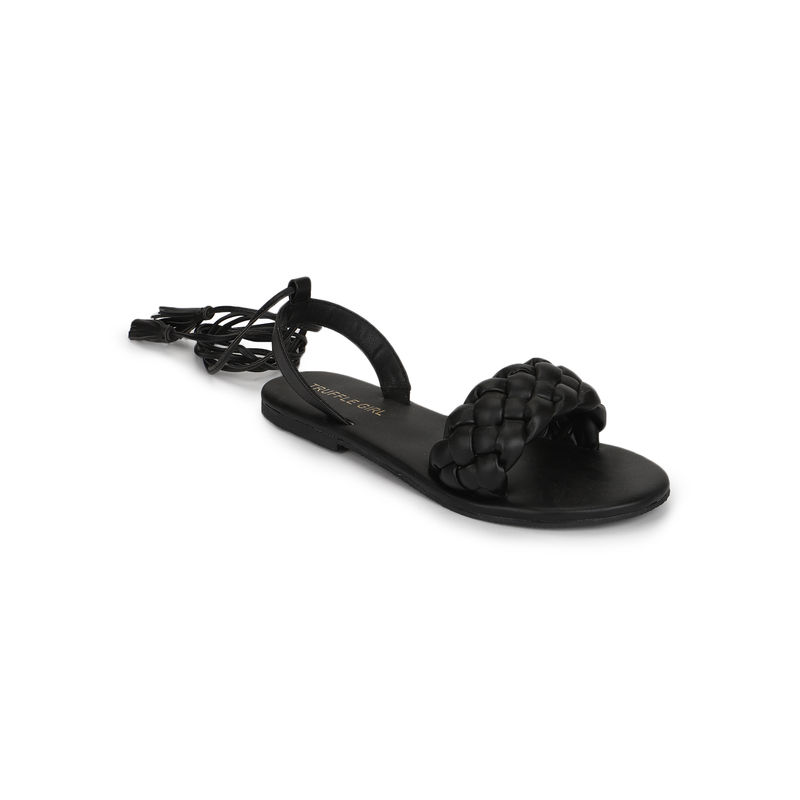 JACKIE flat sandals in satin crepe | Saint Laurent | YSL.com