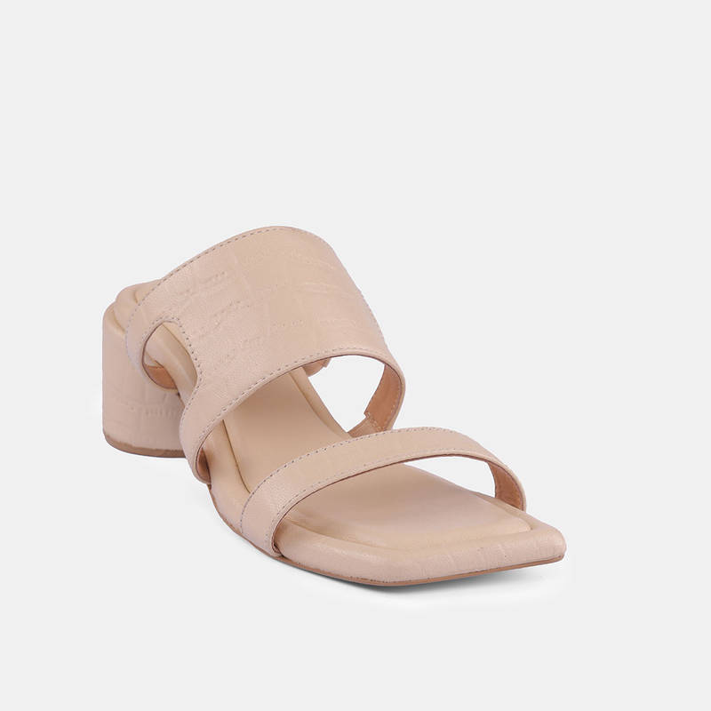 Heel Your Sole Women Beige Ibby Butter Heels (EURO 36)