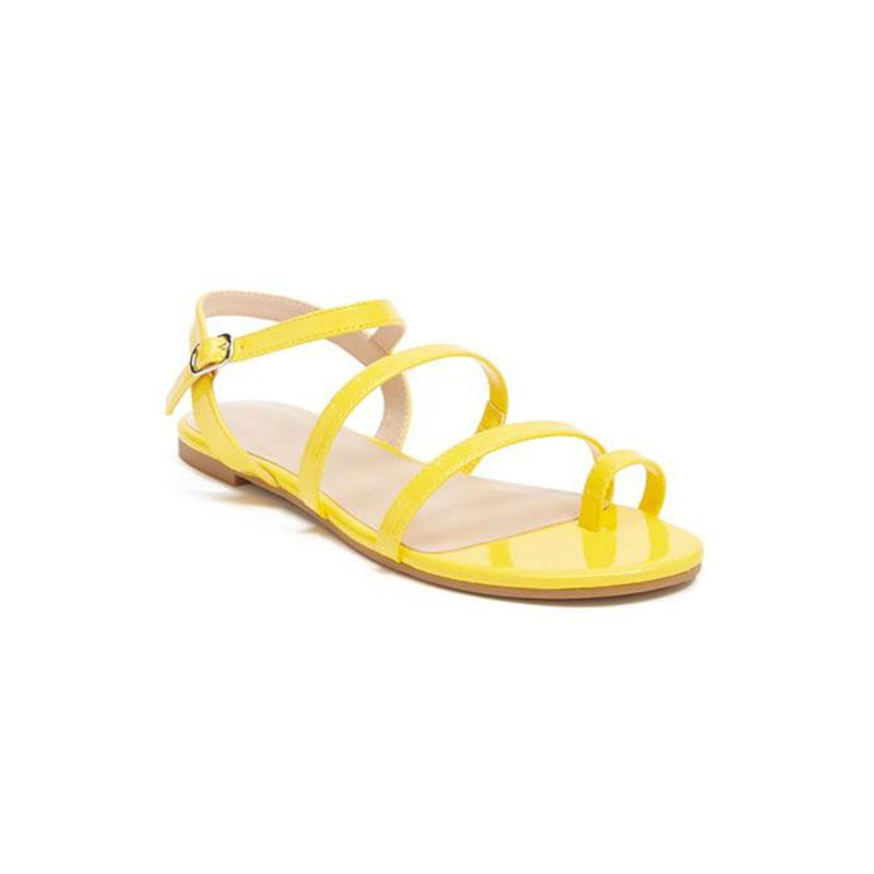 Tami Sandal in Burnt Tangerine | Yellow leather sandals, Sandals, Orange  sandals