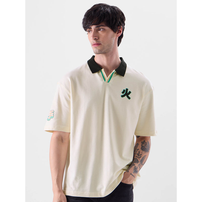 The Souled Store Original Furious Dragon Men Oversized Polos (L)