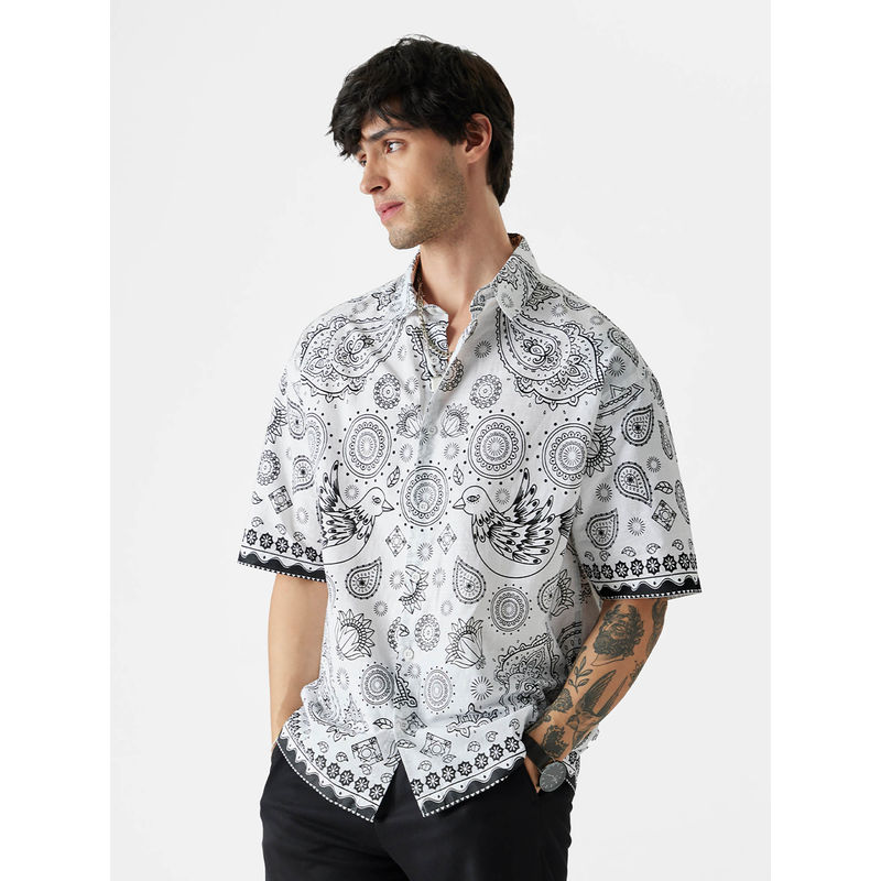 The Souled Store Original King Of Spades Men Oversized Shirts (L)