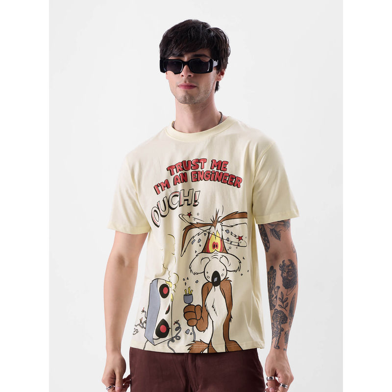 The Souled Store Official Looney Tunes: The Coyote Men T-Shirts (3XL)