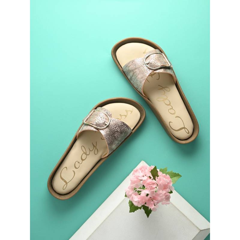 EGOSS Women Rose Gold Lady Boss Sandals (EURO 39)
