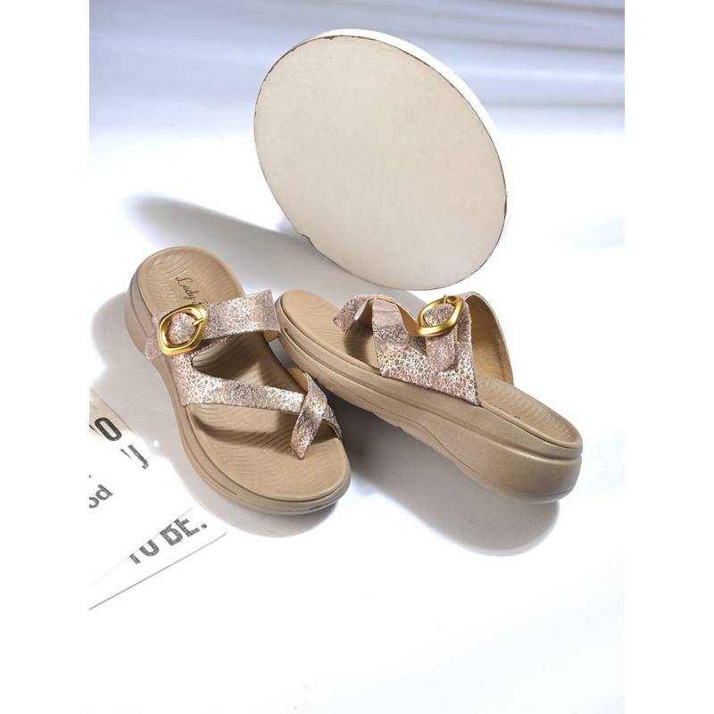 EGOSS Women Rose Gold Lady Boss Sandals (EURO 36)