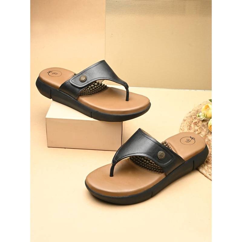 EGOSS Women Black Lady Boss Sandals (EURO 36)