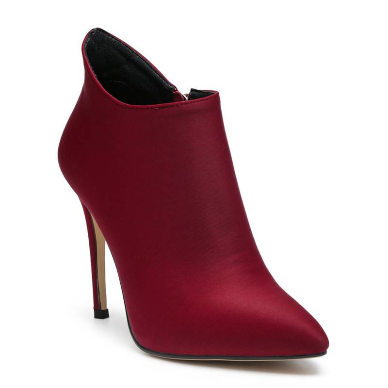 Rag & Co Women Maroon Casual Boots (EURO 38)