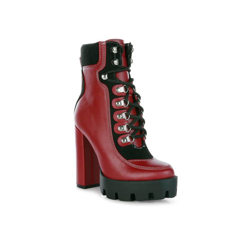 London Rag Women Burgundy Casual Boots (EURO 38)