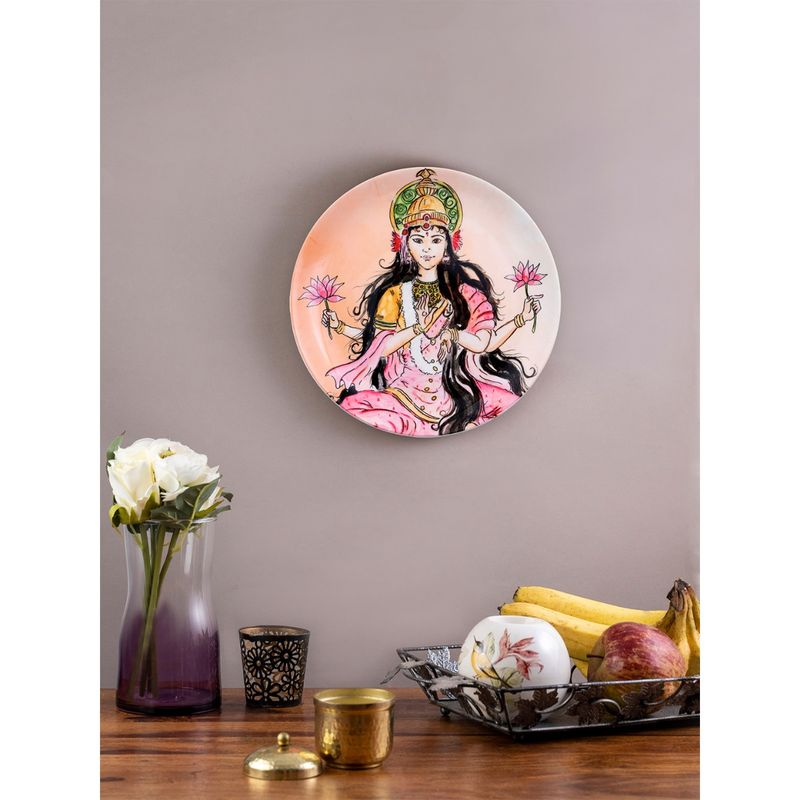 KOLOROBIA Lakshmi Decorative Wall Plates 8 Inch