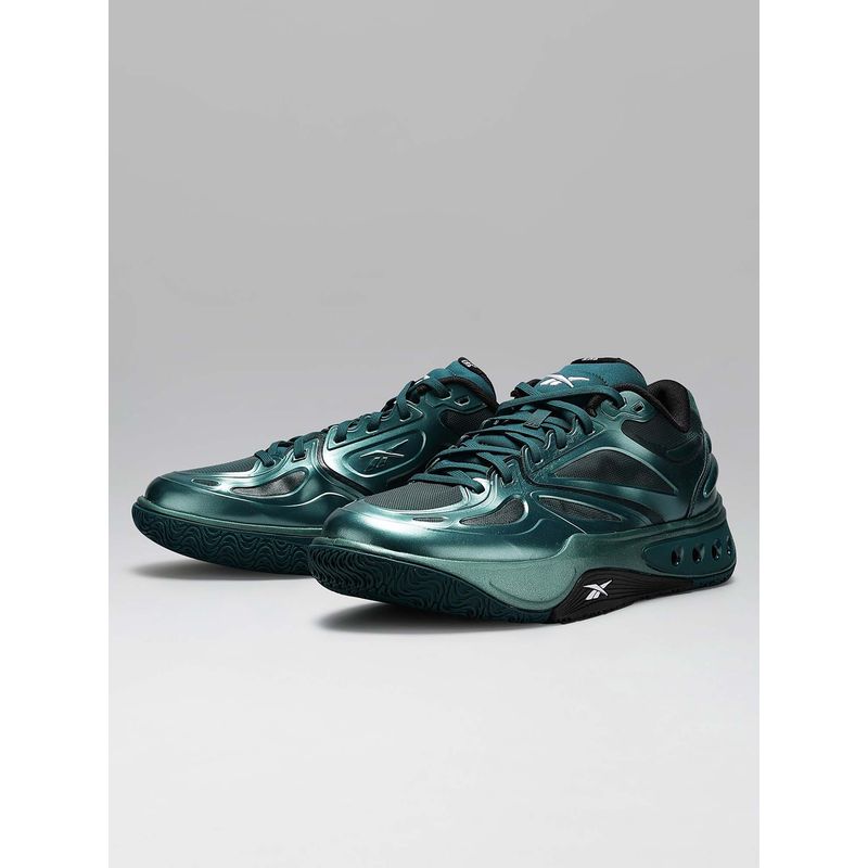 Reebok Engine A - Men Green Basketball Shoes (UK 10)