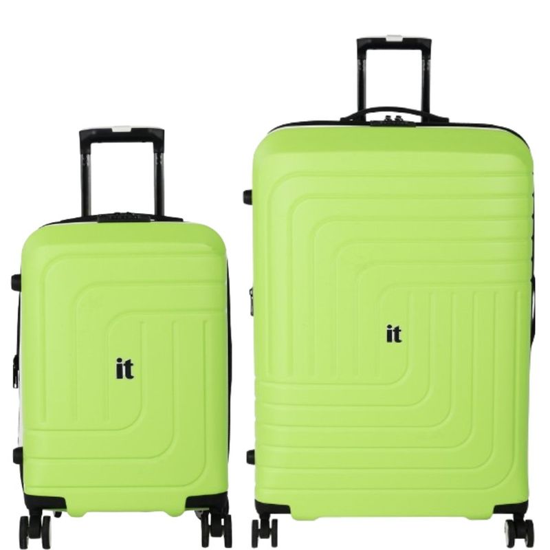 it luggage Convolved Blue Lime 28 20 Trolley Bag Set of 2 L S