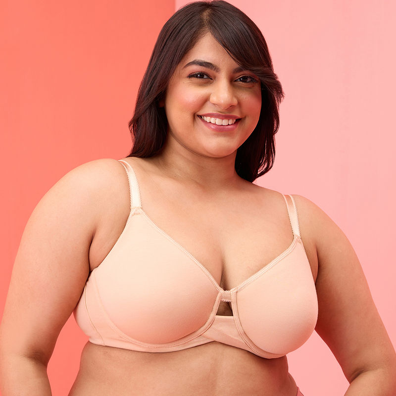 Nykd by Nykaa Support T-Shirt Bra - Sand NYB263 (36DD)