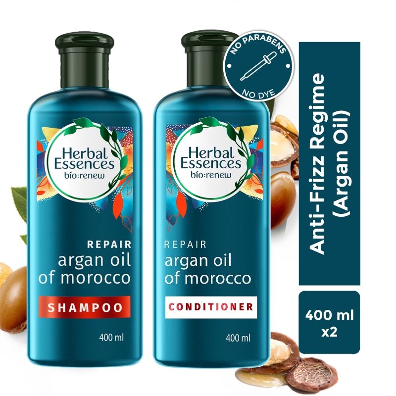 Herbal Essences Argan Oil Shampoo & Conditioner For Frizz - No Parabens, No Colourants