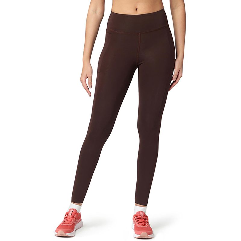 ASICS Women Brown Solid Tight (M)