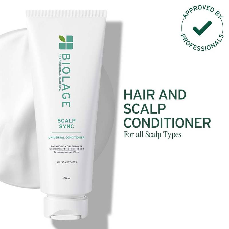 Biolage Professional Scalp Sync Conditioner For Hair & Scalp With Glycolic Acid & Fermented Tea