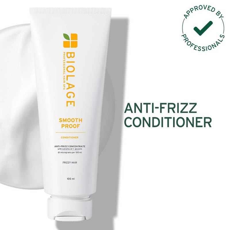 Biolage Professional Smooth Proof Anti-Frizz Conditioner With Camellia Oil For 72Hr Frizz Control