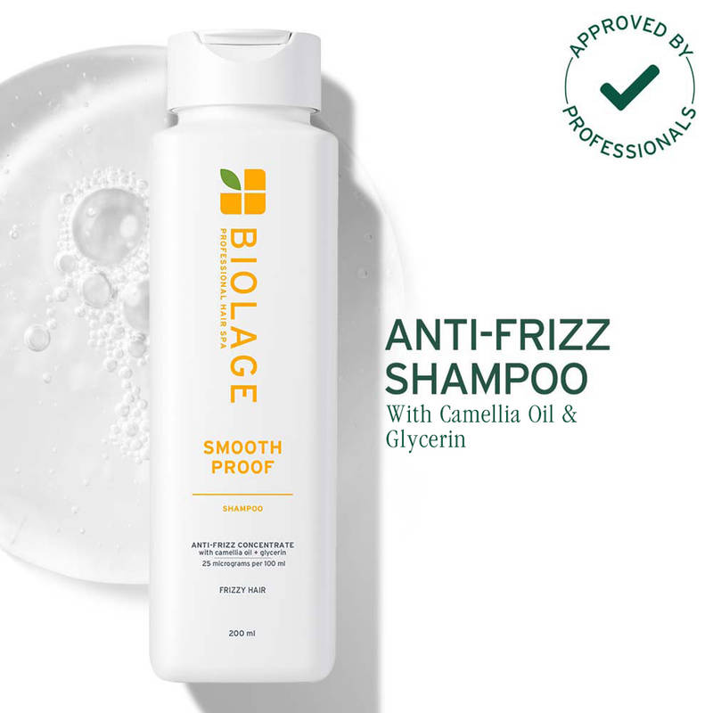 Biolage Professional Smooth Proof Anti-Frizz Shampoo With Camellia Oil For 72Hr Frizz Control