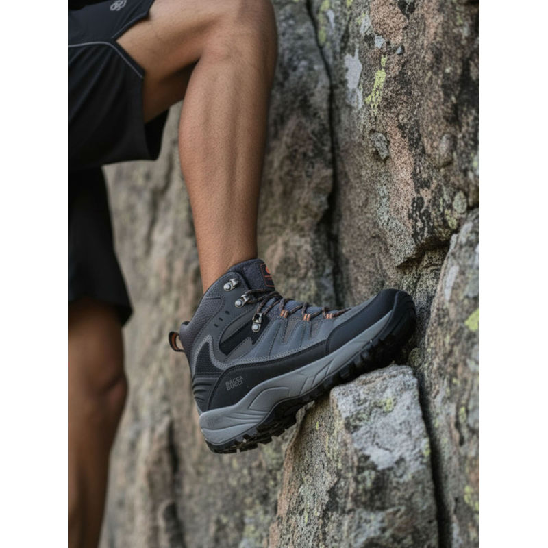 Bacca Bucci Mens Grey Trekking Shoes (UK 9)