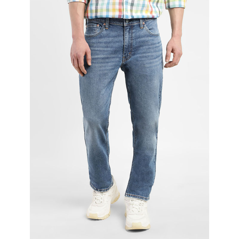 Levi's Men's 511 Mid Blue Slim Fit Faded Jeans (34)