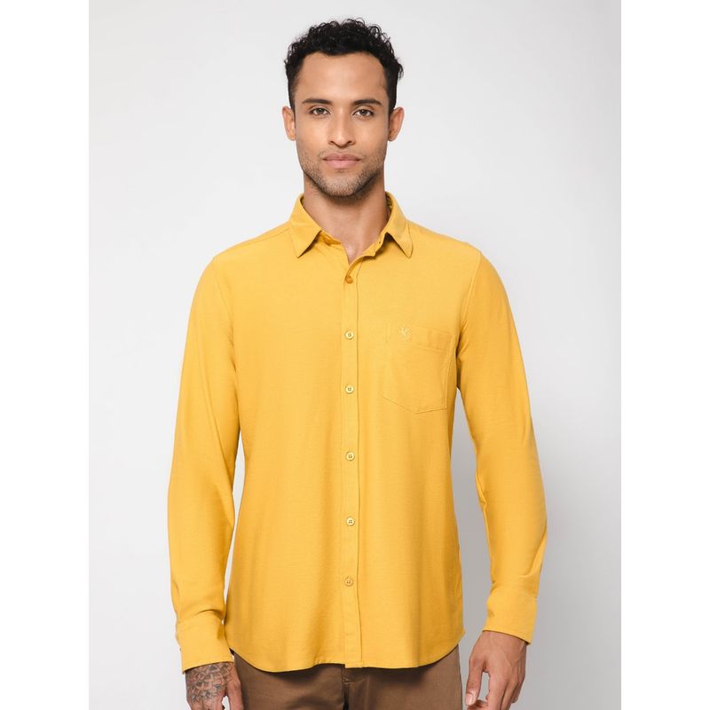 Cantabil Men Mustard Shirt (38)