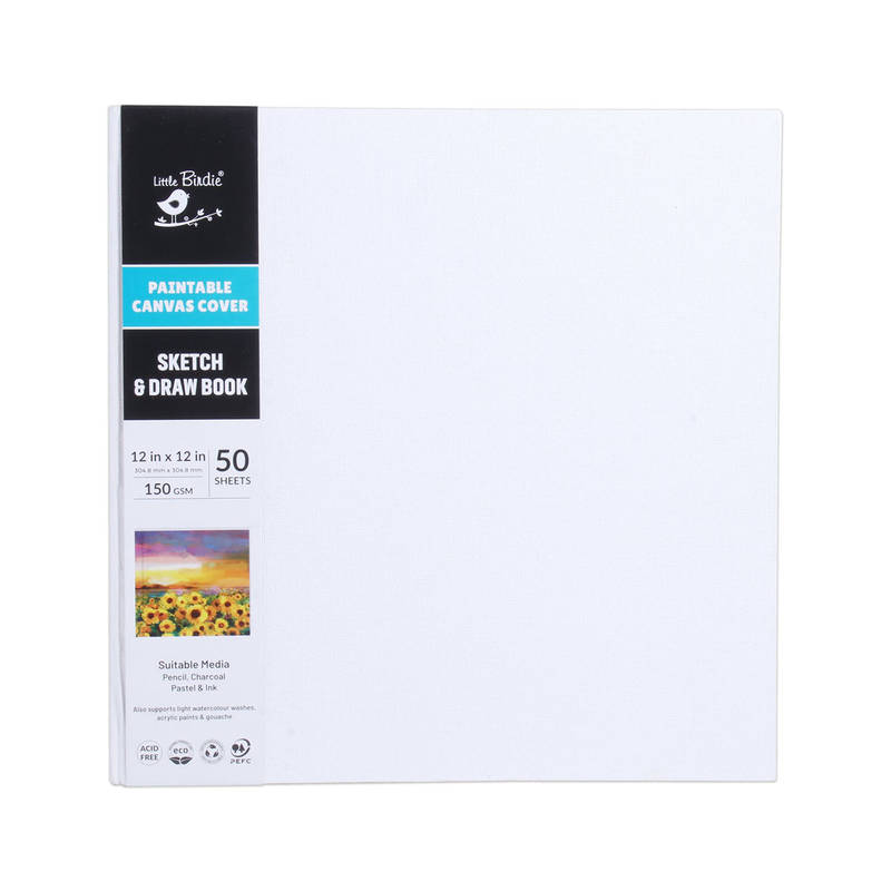 Buy Little Birdie Paintable Canvas Hard Sketch And Drawing Landscape ...