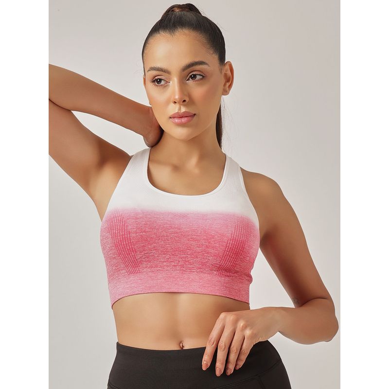 Clovia Low Impact Printed Sports Bra with Removable Cups (L)
