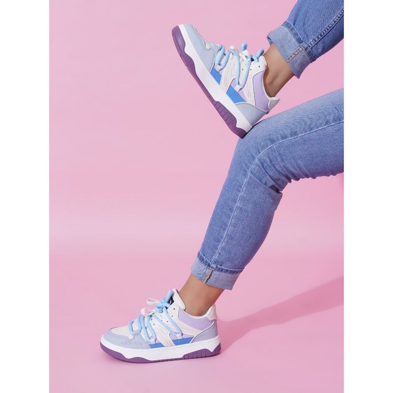 The White Pole Women's Purple Casual Sneakers (EURO 36)