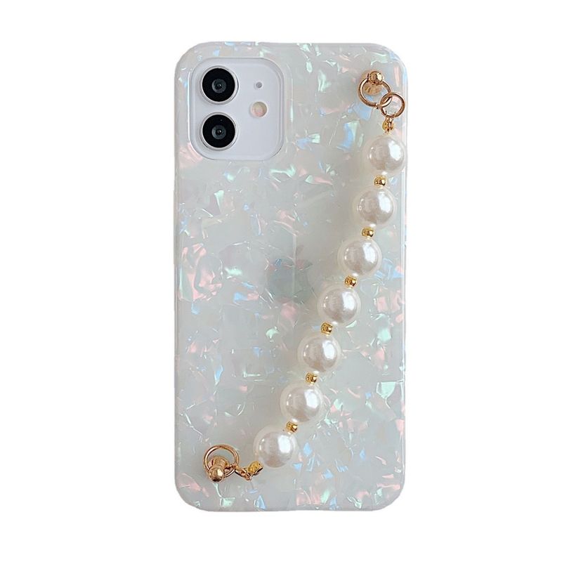 Mvyno Elegant Cover For iPhone 13 Pro 6.1" (White Pearl Holder)