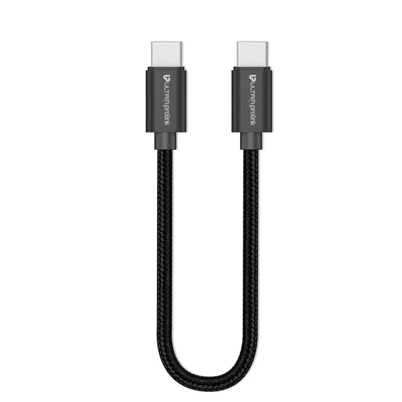 UltraProLink Ul1010 3a Usb Type C c Short Fast Sync Charge Cable For Powerbanks Smartphones 20cm