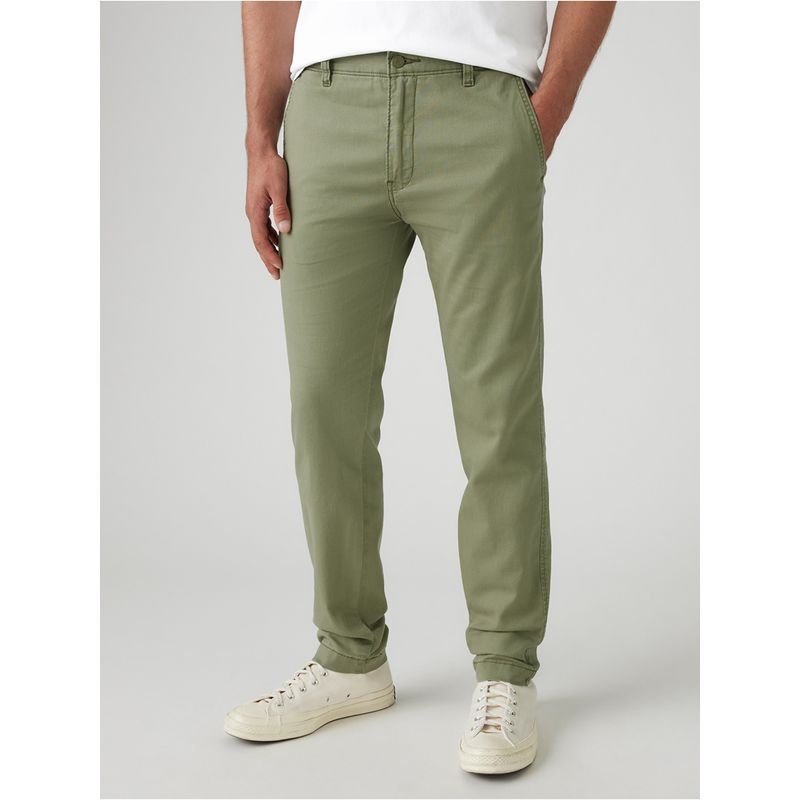 Levi's Men Olive Regular Fit Chinos (30)