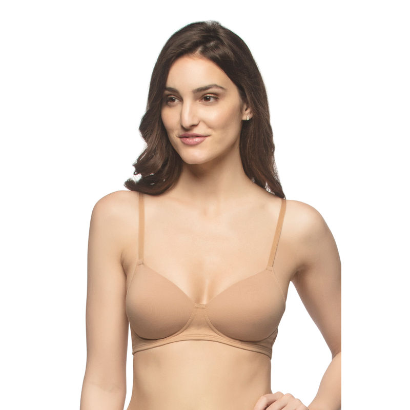 Amante Carefree Casuals Padded Non-Wired T-Shirt Bra - Nude (36B)
