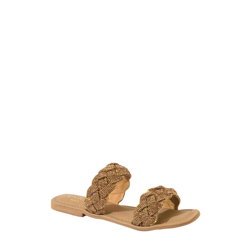 Eske Gold Elle Genuine Leather Slip On Flats (EURO 36)