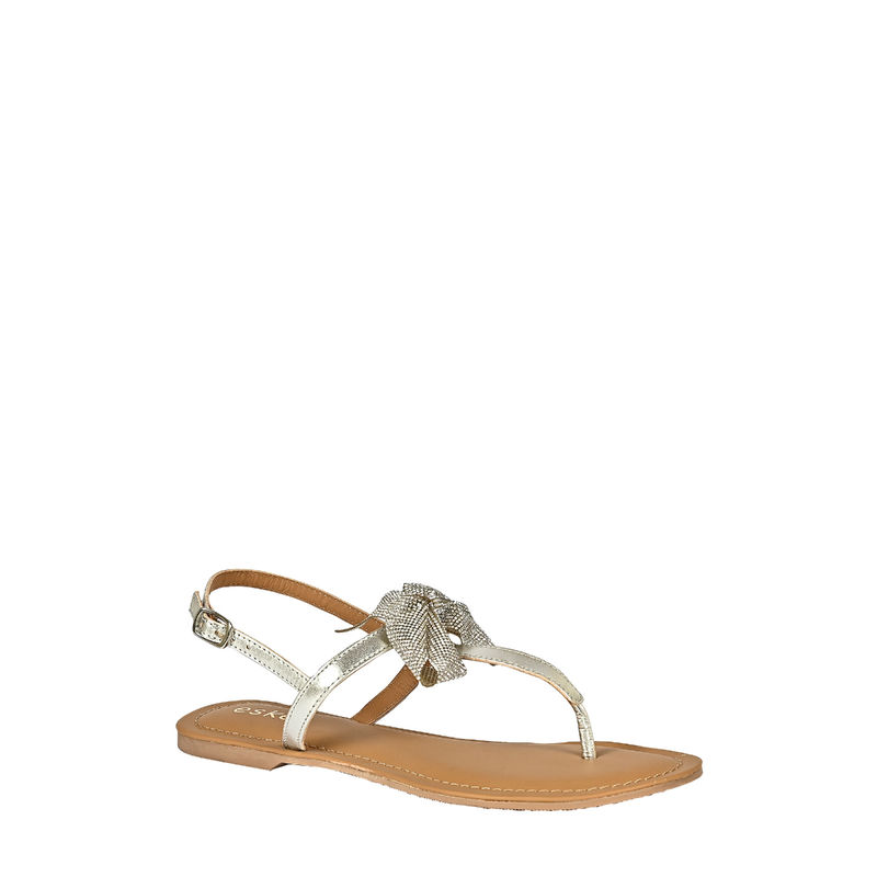 Eske Silver Mitzi Genuine Leather Sandals (EURO 36)