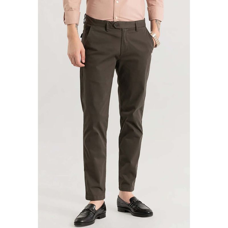 Snitch Chinostique Brown Chinos (32)